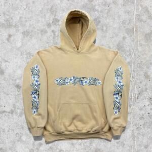 2010's Hawaiian Honu Tribal Floral Surf Graphic Hoodie